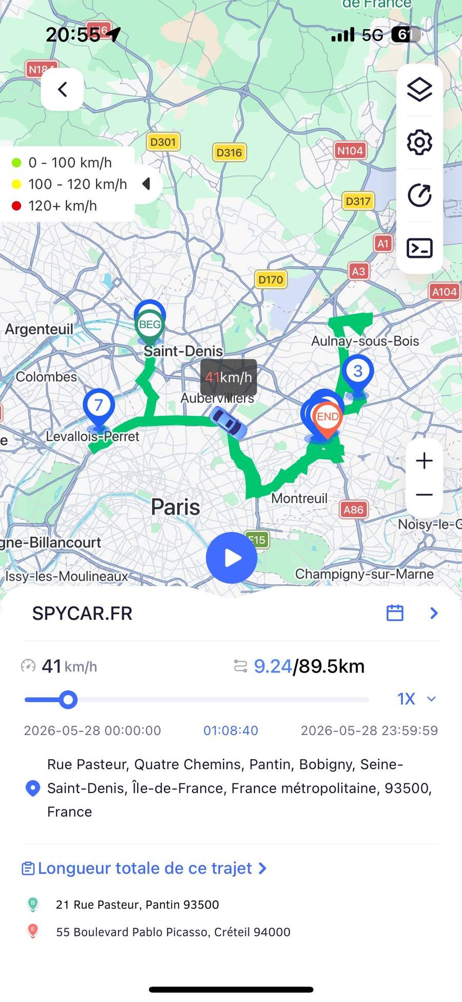 Application mobile Spycar
